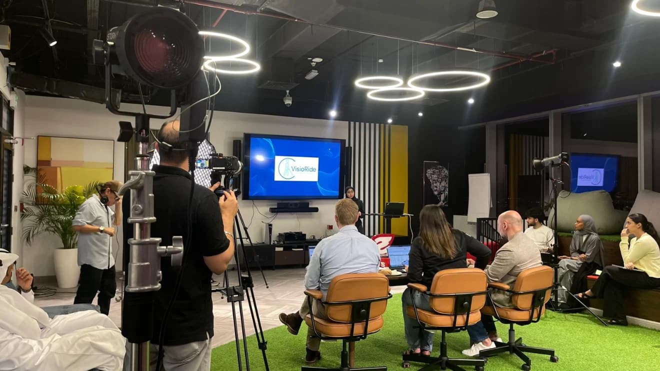 VisioRide studio filming